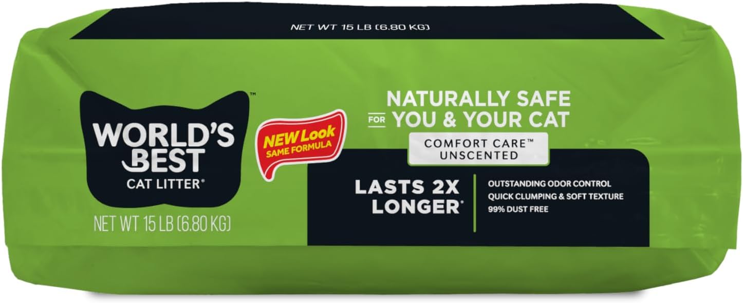 WORLD'S BEST CAT LITTER Comfort Care Unscented 15-Pounds - Image 9