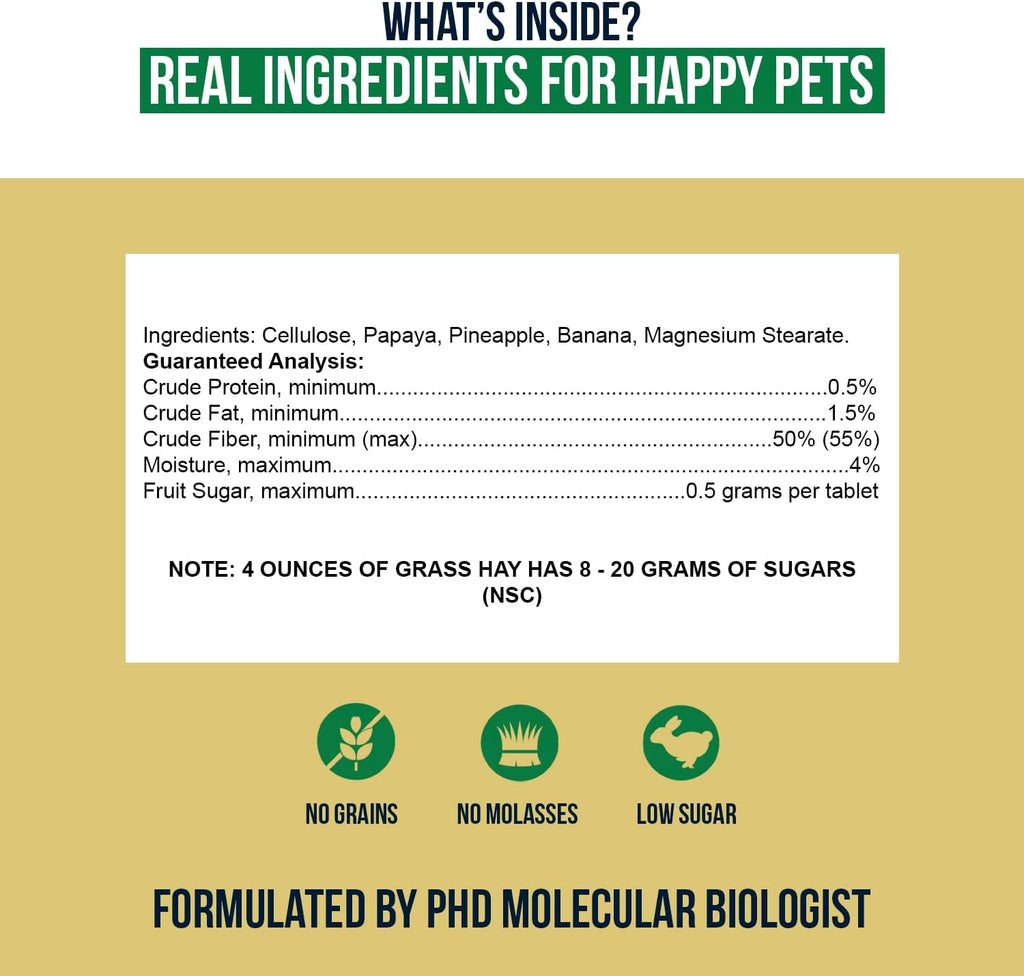 Sherwood Pet Health Snackies for Chinchillas, Rabbits & Guinea Pigs, Grain-Free, Real Fruit, Low Sugar and High in Fiber Treats in Multiple Flavors