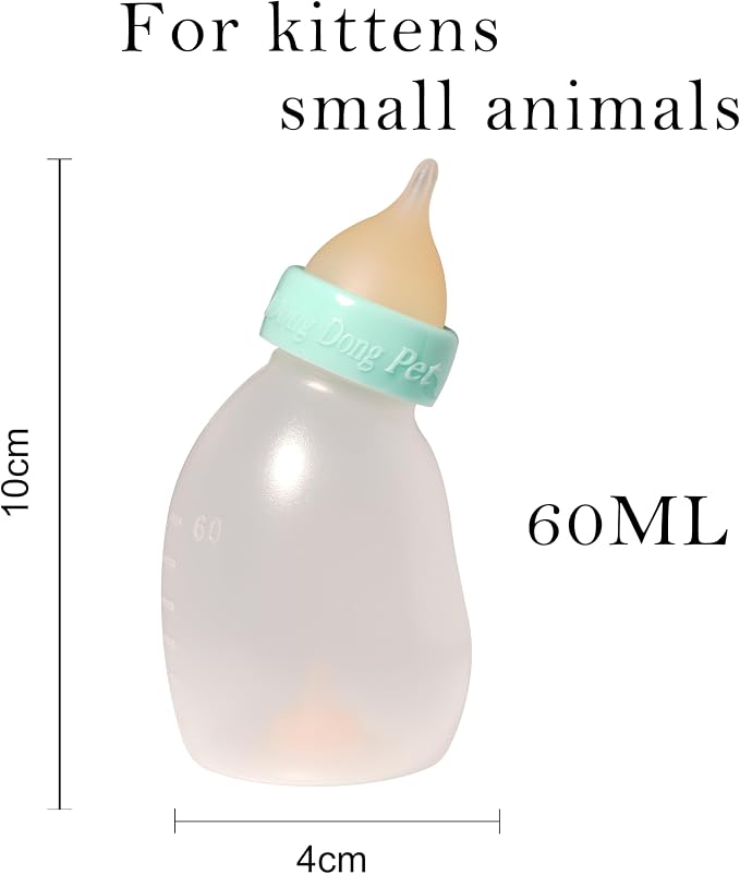 Doggiema Kittens Feeder Bottle, Silicone Feeding Nipple and Syringes - Image 7