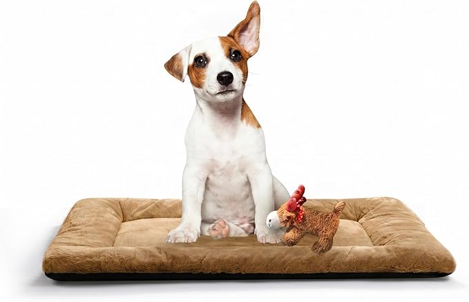Dog Beds Crate Pad for Medium Dogs Fit Metal, Ultra Soft, Washable & Anti-Slip by VERZEY