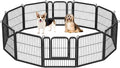 Yaheetech Dog Playpen Outdoor, 24 inch 24 Panels Dog Pen Indoor Heavy Duty by Yaheetech
