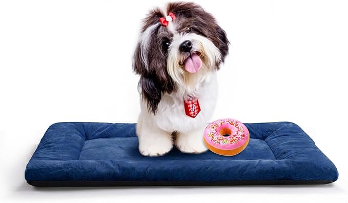 Dog Beds Crate Pad for Small Dogs Fit Metal, Ultra Soft, Washable & Anti-Slip by VERZEY