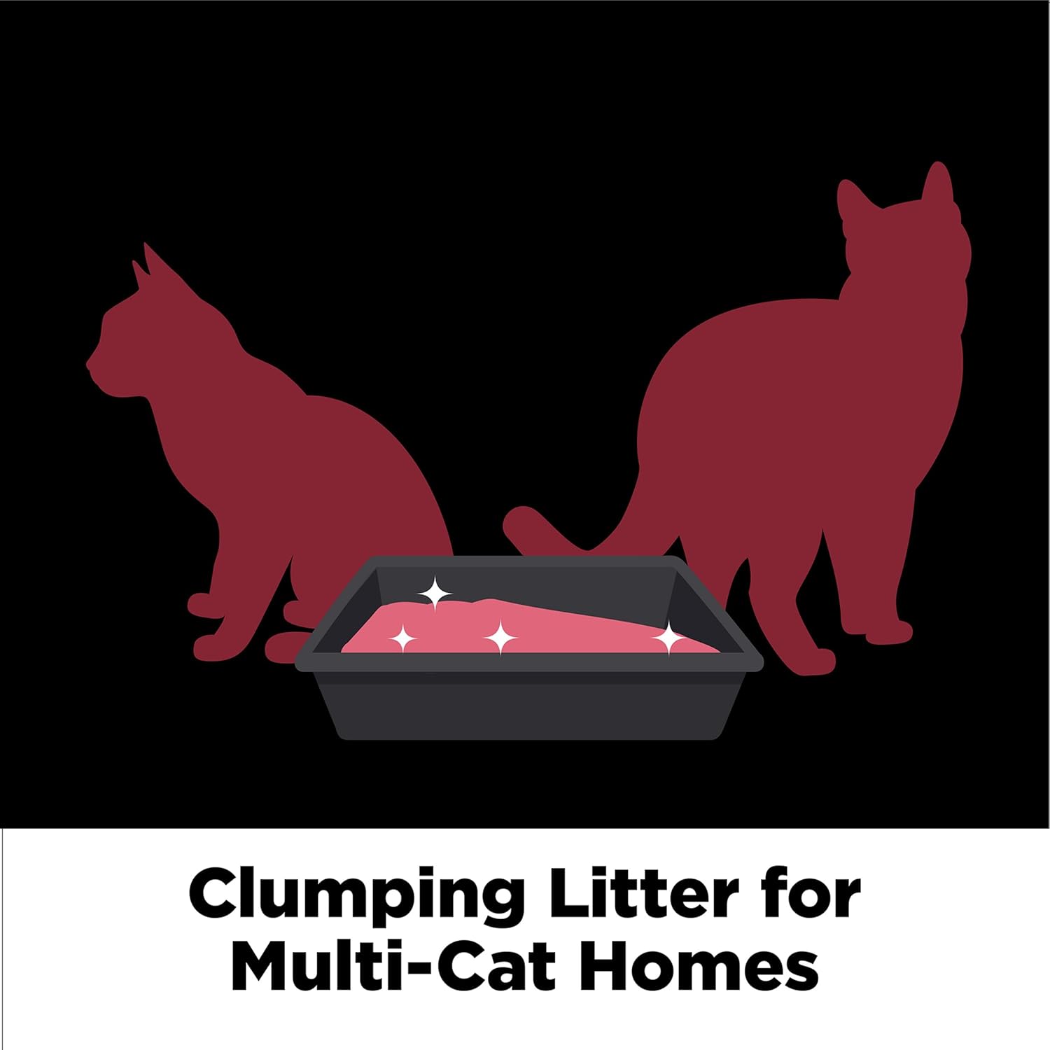 ARM & HAMMER Clump & Seal Platinum Clumping Cat Litter Odor Control, Multi-Cat, 14-Day Odor Control, Online Exclusive Formula, 18 Lbs