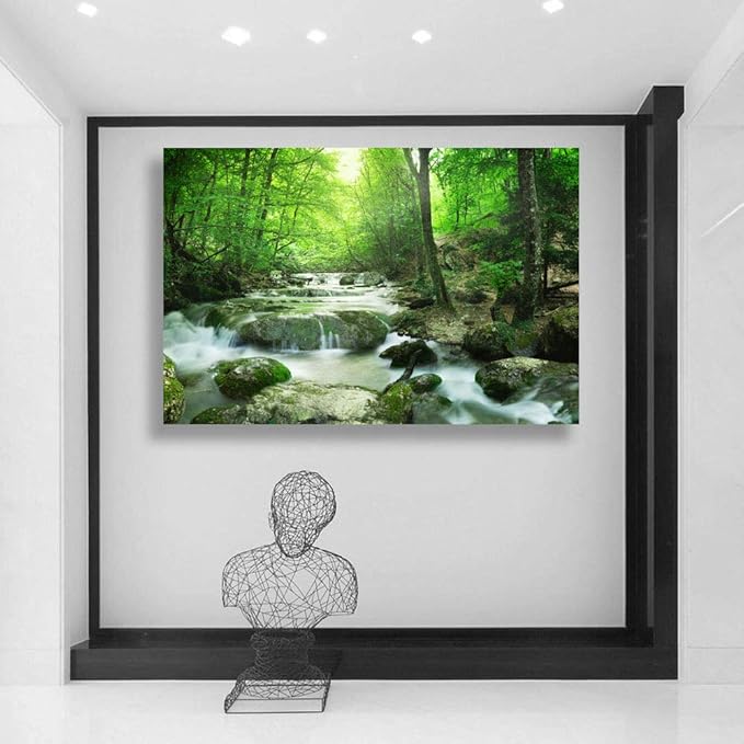 SIGNWIN-Canvas Wall Art-Sunshine in The Forest -Canvas Prints Home Artwork Decoration for Living Room,Bedroom - 24x36 inches