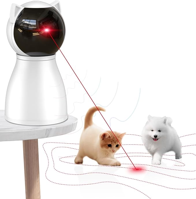 Valonii Cat Toys Real Random Trajectory Rechargeable Motion Activated Cat Laser by Valonii