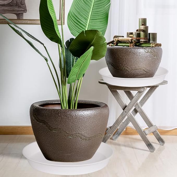 2 Pack of 20 21 inch Plant Saucer Round, Deep Plant Saucers - Image 6
