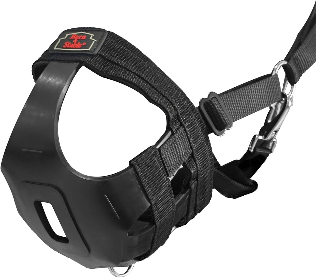 BARN & STABLE Horse Grazing Muzzle Halter for Easy Breathe, Comfortable Professional Horse Muzzle Grazing with Adjustable Straps, Velcro and Buckles, Suitable for Precaution of Laminitis