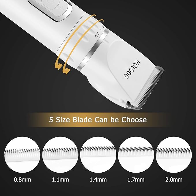 Dog Clippers Professional Heavy Duty Dog Grooming Clipper 3-Speed Low Noise - Image 6