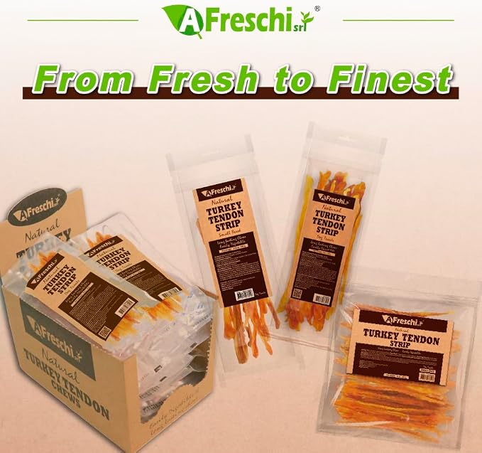 A Freschi srl Turkey Tendons for Dogs, USA-Sourced Human Grade, Rawhide-Free - Image 8