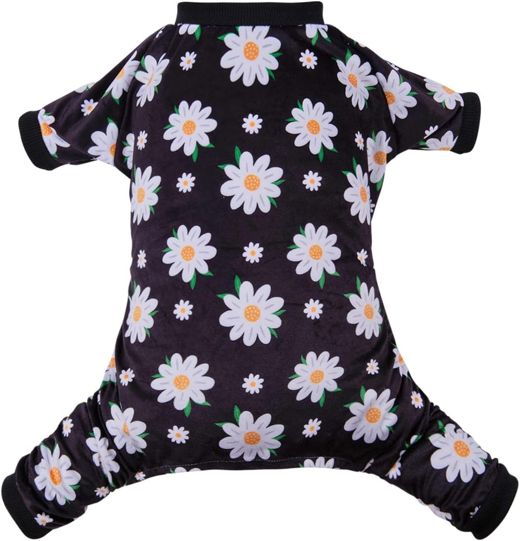 CuteBone Small Dogs Outfit Soft Puppy Onesies Pjs Dog Pajamas Pet Coat Cat Apparel Comfy Doggie Jumpsuit Bodysuit for All Seasons P221M