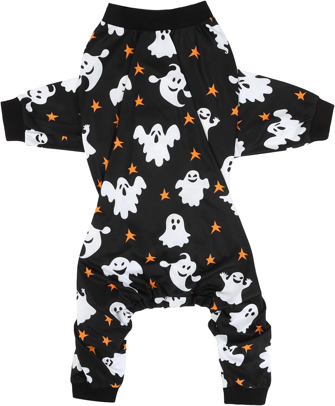 HDE Dog Pajamas One Piece Jumpsuit Lightweight Dog PJs Shirt for M-3XL Dogs Ghostly Stars - 3XL