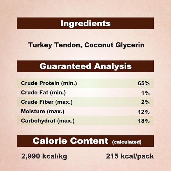 A Freschi srl Turkey Tendons for Dogs, USA-Sourced, Healthy Dog Treats - Image 6