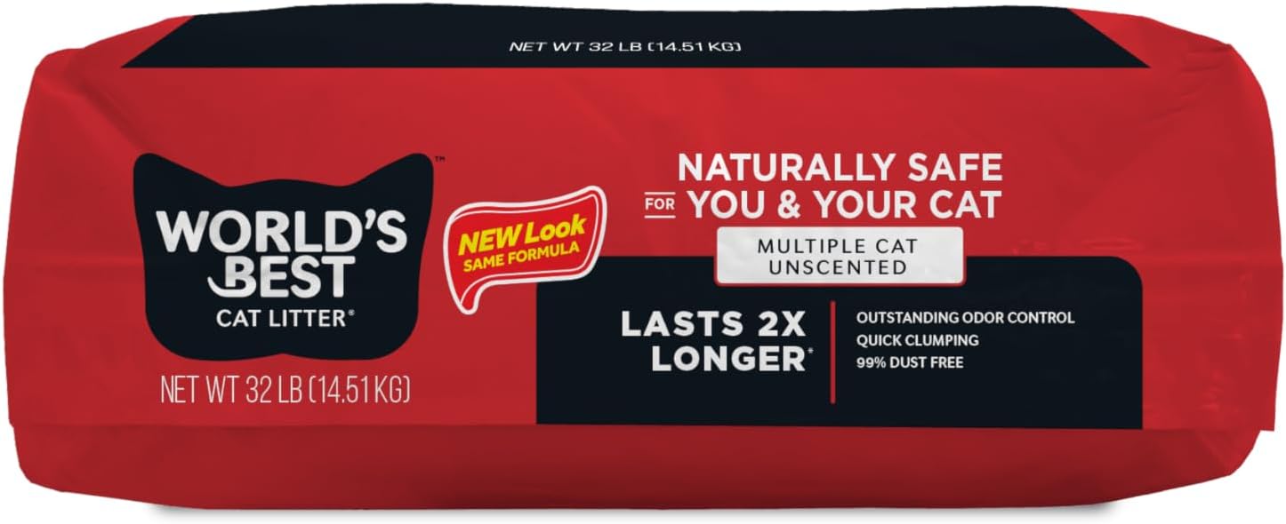 WORLD'S BEST CAT LITTER Multiple Cat Unscented, 32-Pounds - Image 9
