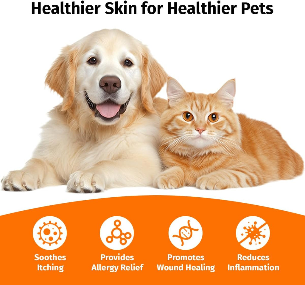 Hot Spot Spray for Dogs, Itch Relief Spray & Hot Spot Treatment for Dogs, Helps Alleviate Allergies Dry Itchy Skin, Wound Care Spray for All Animals, 2.02oz