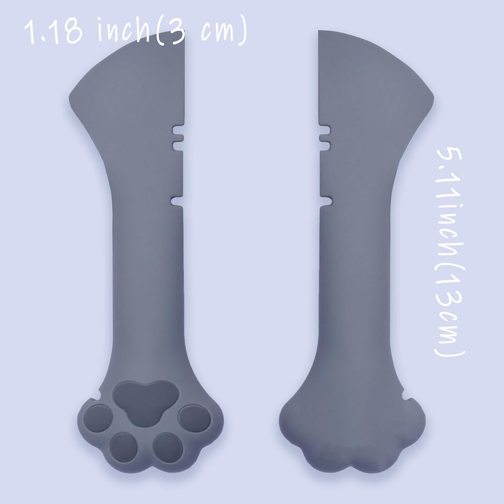 Meow&Woof Cat Wet Food Spoon, Mini Spatula for Pet Canned Food, BPA Free Can Spoons for Animal Feeding, Small Jars Spatulas, Easy Clean Scraper for Dog Food Cans （2 Spoons）