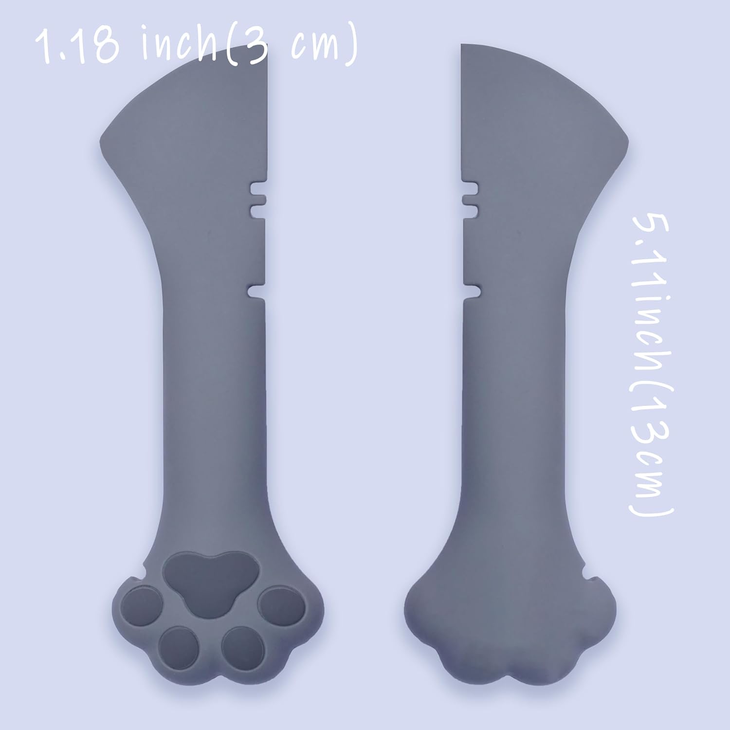 Meow&Woof Cat Wet Food Spoon, Mini Spatula for Pet Canned Food, BPA Free Can Spoons for Animal Feeding, Small Jars Spatulas, Easy Clean Scraper for Dog Food Cans （2 Spoons）