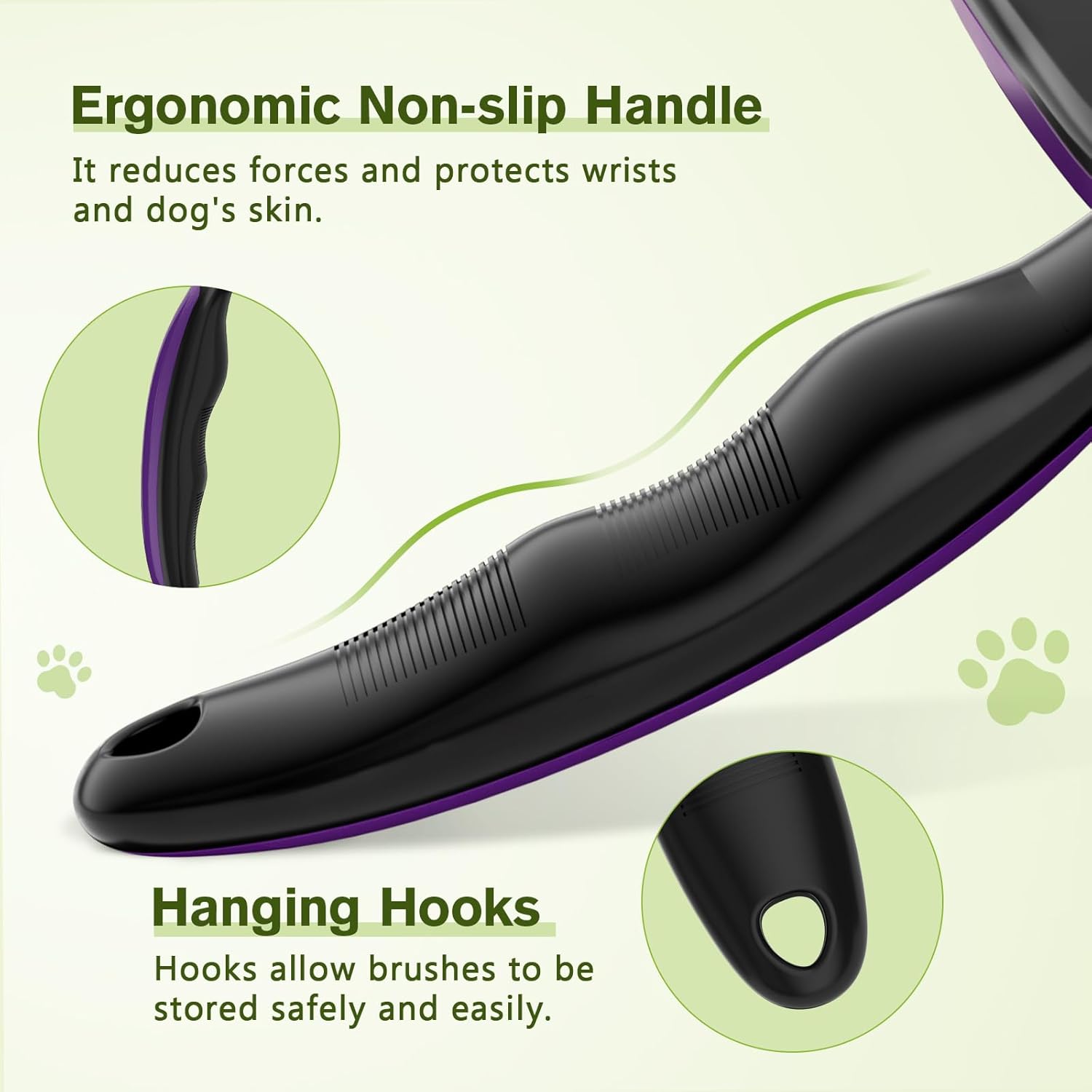 Pecute Self-Cleaning Slicker Brush for Dogs, Cats, Lightweight Dog Brush for Shedding Massaging Grooming, Cat Brush Gently Removes Loose Fur Undercoat for Small Dogs Cats Rabbits of All Hair Types