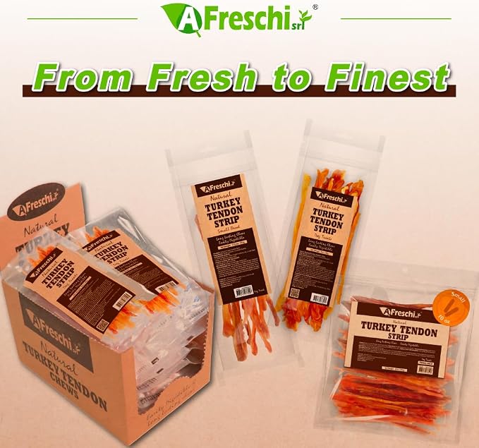 A Freschi srl Turkey Tendons for Dogs, USA-Sourced Human Grade, Rawhide-Free - Image 8