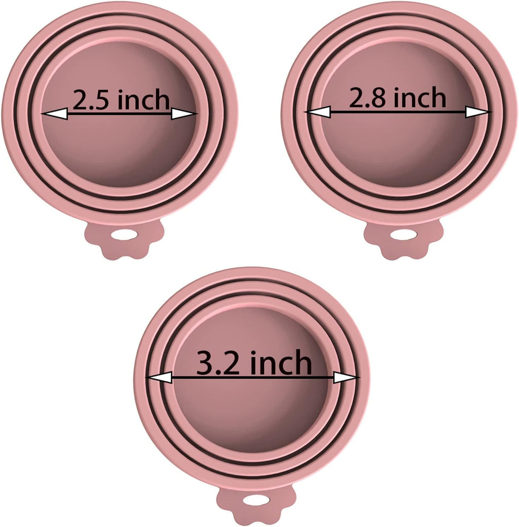 WANBAO Food Can Lids Pet Can Covers 6 Pcs for All Standard Size Dog and Cat Food Can Lids, Mix Color Dark Blue, Dark Green