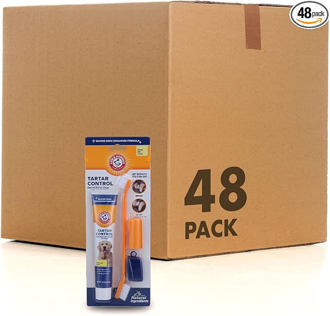 Arm & Hammer for Pets Tartar Control Dog Dental Care Kit Banana Mint Flavor by ArmHammer