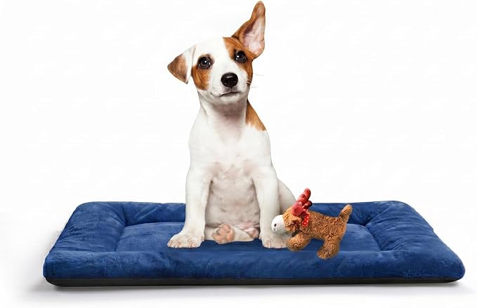 Dog Beds Crate Pad for Medium Dogs Fit Metal, Ultra Soft, Washable & Anti-Slip by VERZEY