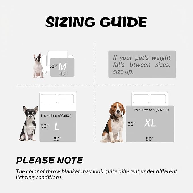 Dog Blanket Paw Bone Pattern 1 Pack 1 Super Soft Warm Flannel Sofa Cover Car - Image 3