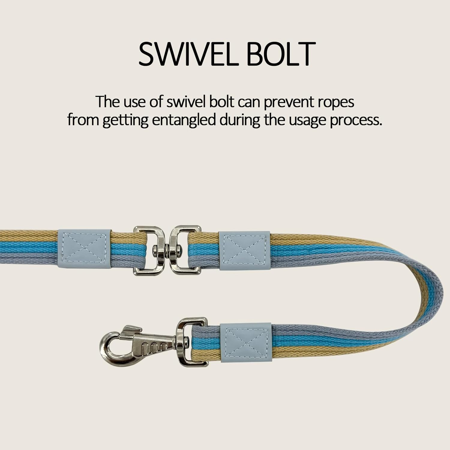 Lunge Line Polyester Cotton Lunge Line 25 Ft with EVA Stop Equine Lunge Line for Horses with Swivel Bolt Snap