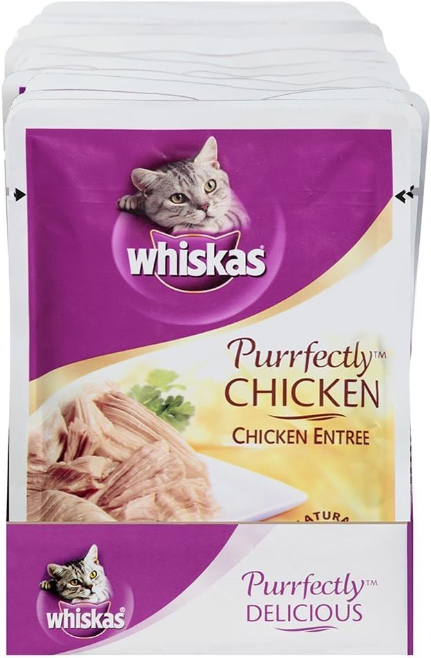 Whiskas Purrfectly Chicken Wet Cat Food Chicken Entree Flavor 3 Ounces by Whiskas