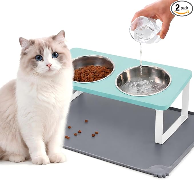 Upgraded Elevated Cat Bowls by Summark