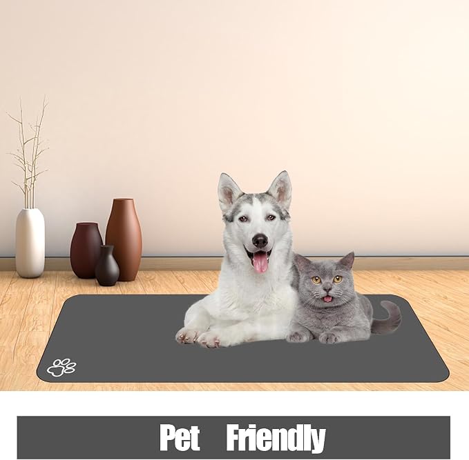 Large Pet Feeding Mat, Absorbent Quick Dry Dog Mat - Image 5