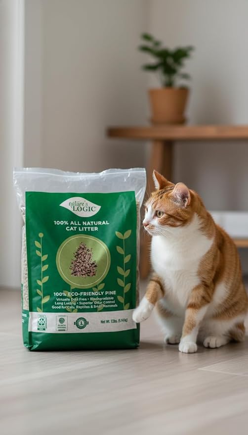 Nature's Logic 100% Natural Pine Pellet Cat Litter - Image 7