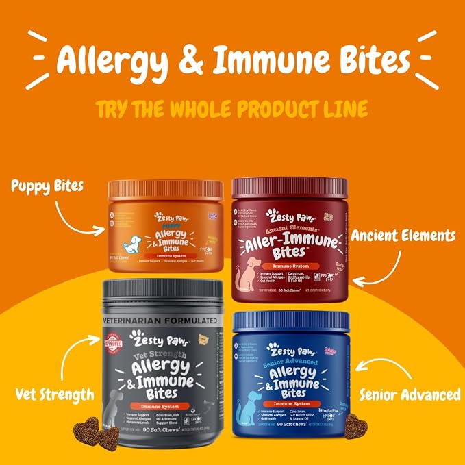 Zesty Paws Dog Allergy Relief Chews, Dog Probiotics - Image 6