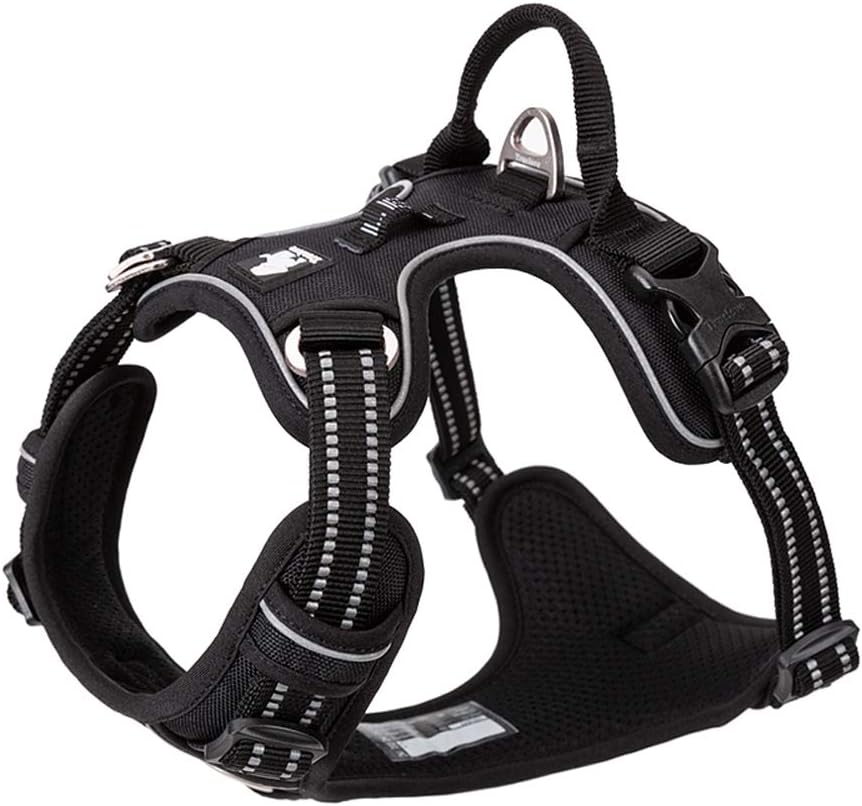 TRUE LOVE Dog Harness No Pull Nylon Reflective Pet Harness Adjustable Comfortable Control Step-in Brilliant Colors Truelove TLH56512