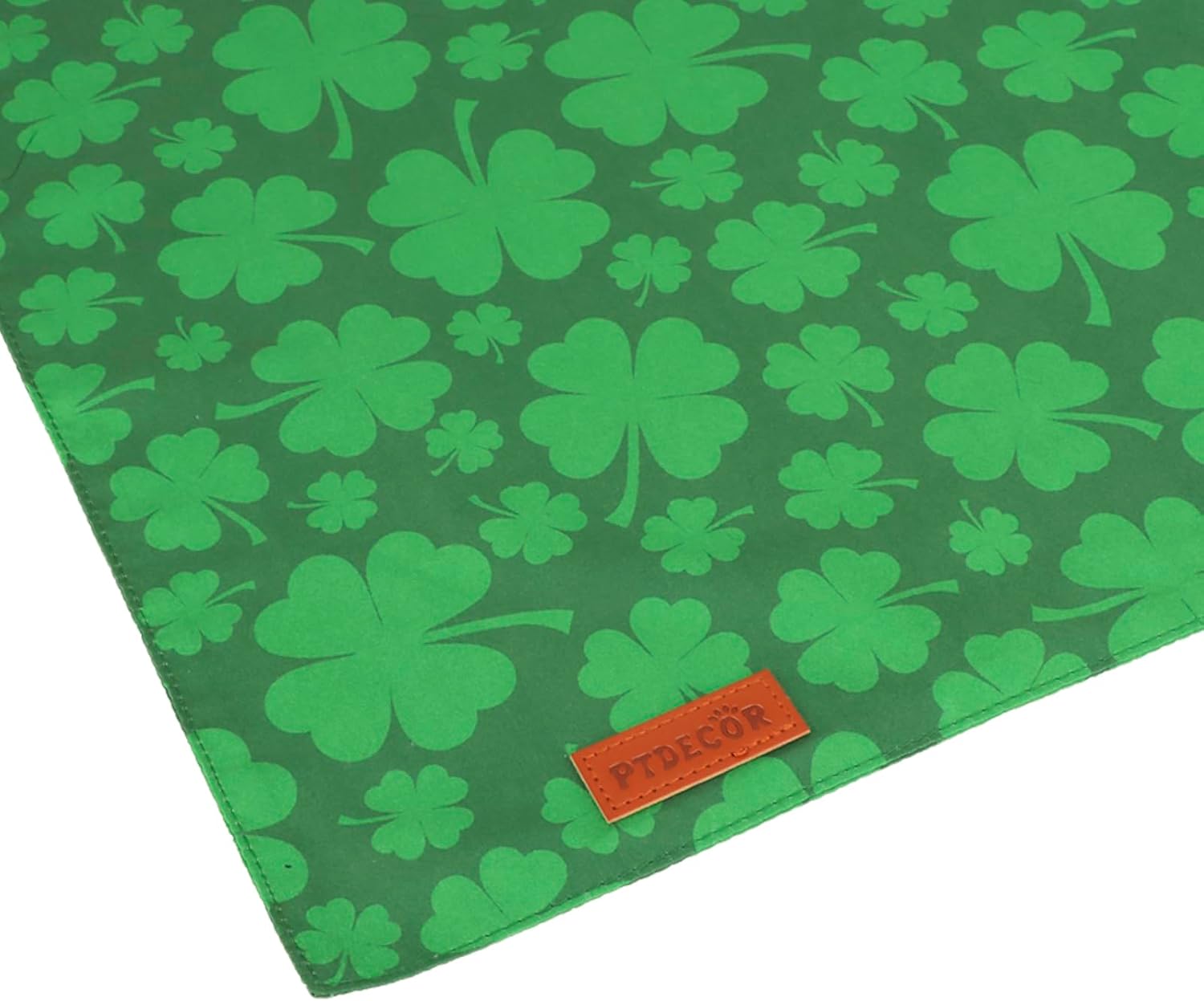 PTDECOR St. Patrick's Day Dog Bandana, Reversible Dog Scarf, Multi Size Offered, Green Shamrock Pet Bandanas for Large and Extra Large Dogs Pets (St. Patrick's Day, X-Large)