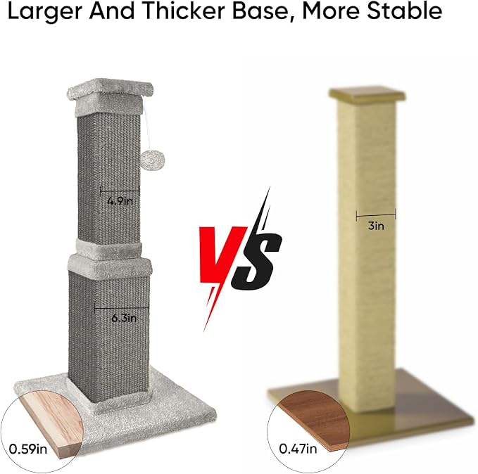 Cat Scratching Post, 32 Inch Cat Scratching Posts - Image 5