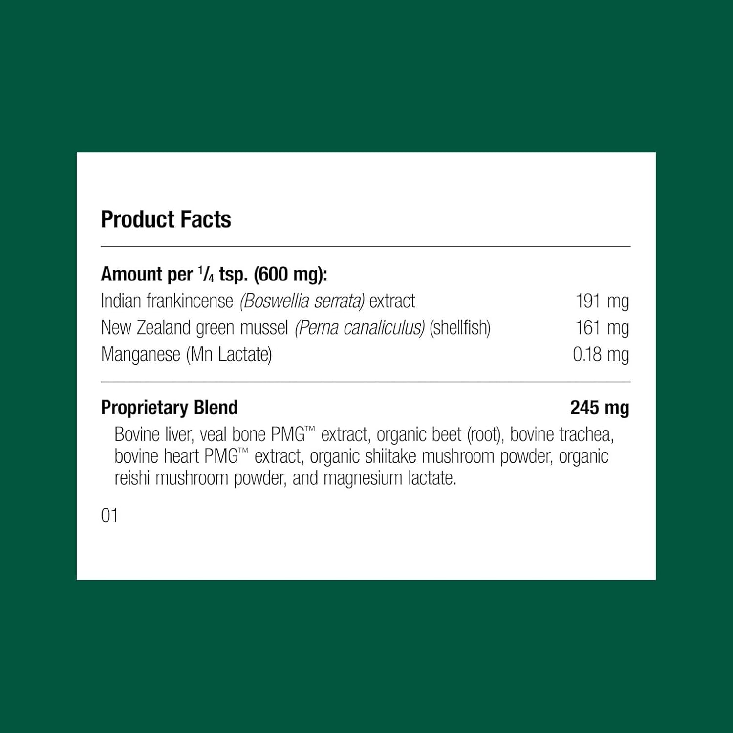 Standard Process Canine Musculoskeletal Support - Bone & Joint Health Formula for Pets - Canine Musculoskeletal Support Supplement - Supplement for Dogs to Aid Joint Comfort & Muscle Health - 30 g