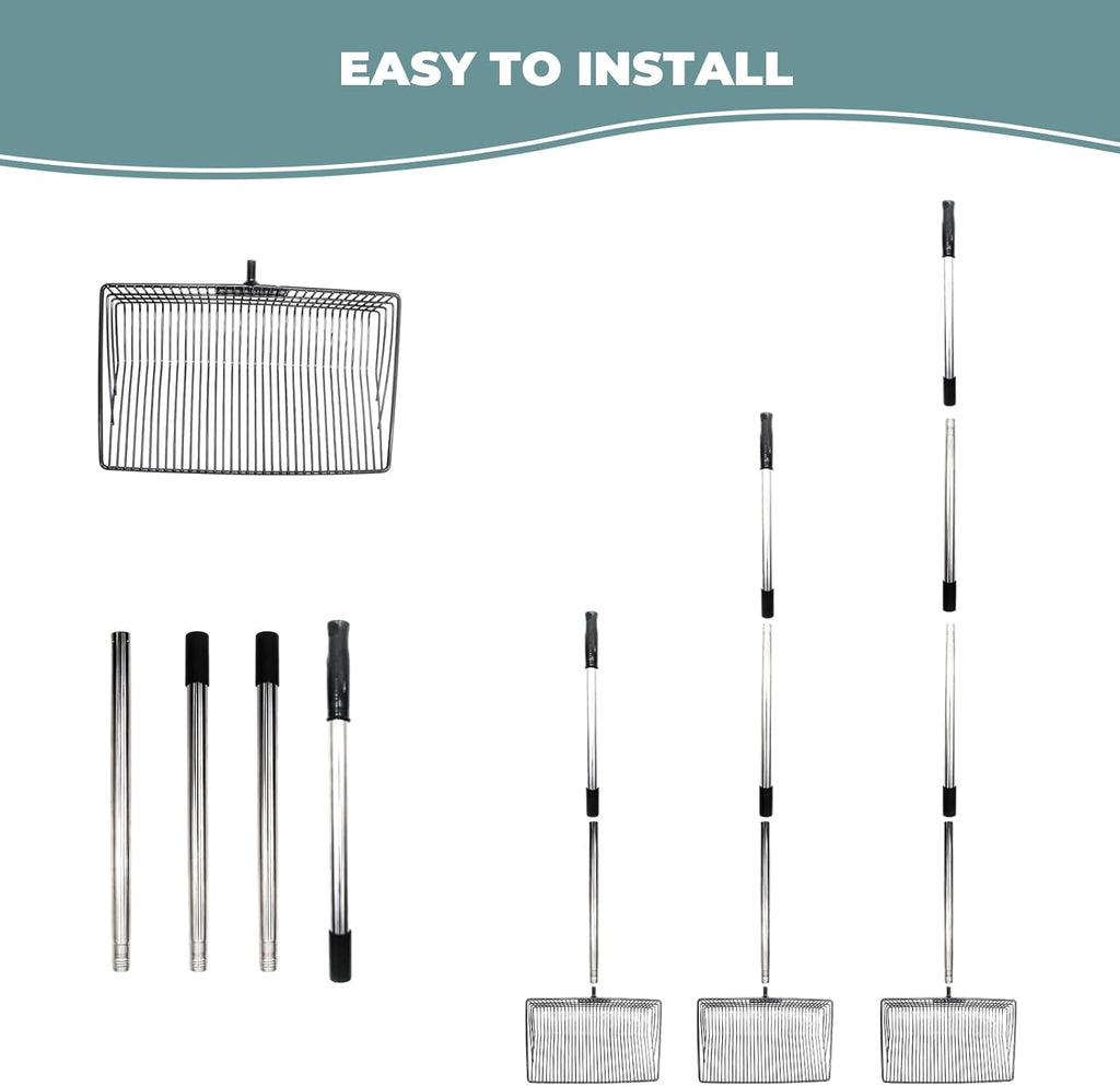 Chicken Coop Accessories, Metal Chicken Coop Pooper Scooper, Chicken Poop Scooper, Metal Litter Scoop, Poop Scooper for Chicken Coop, Chicken Coop Cleaning Tools
