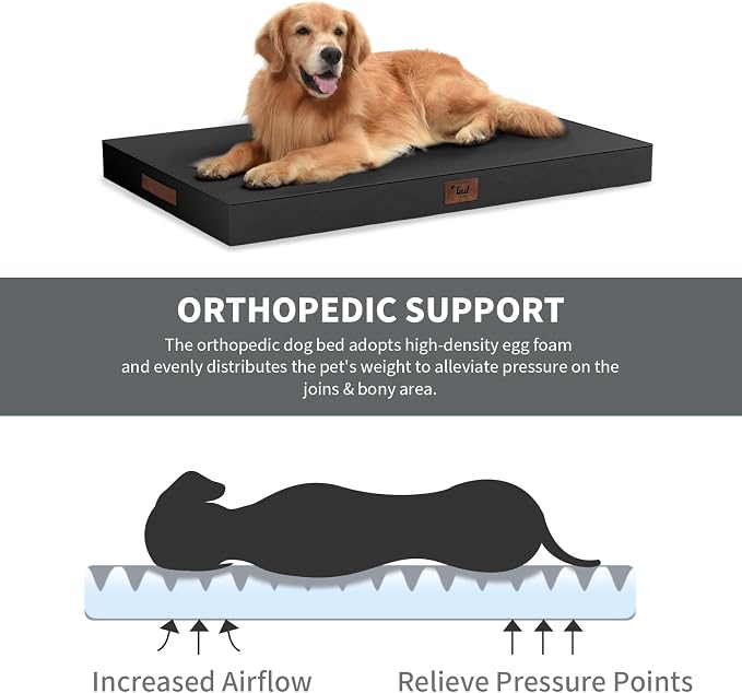 Outdoor Extra Large Dog Crate Bed, XXL Waterproof Dog Bed - Image 3