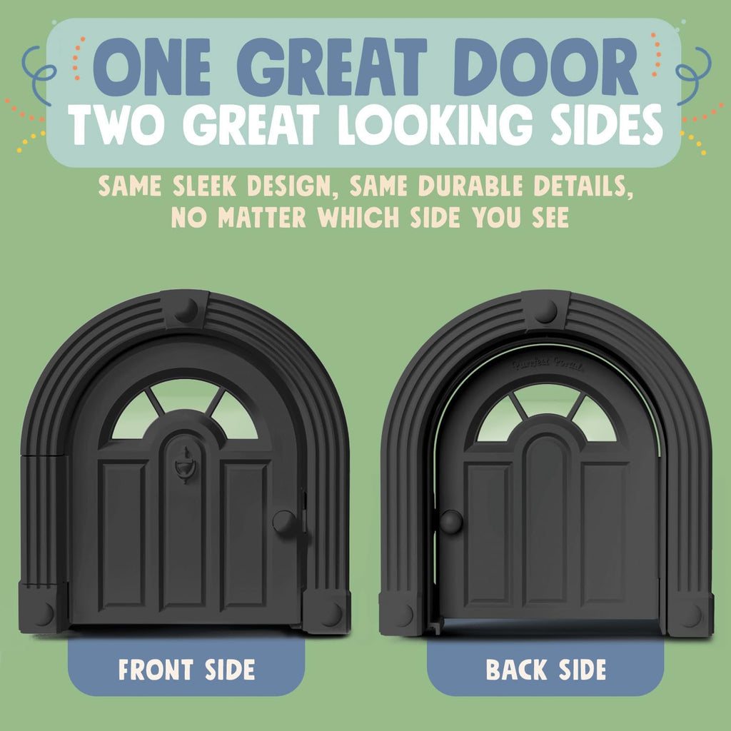 Meow Manor® Cat Door Interior Door - No-Flap, Interior Cat Door for Cats Up to 20 lbs, Easy DIY Setup, Secured Installation in Minutes, No Training Needed…