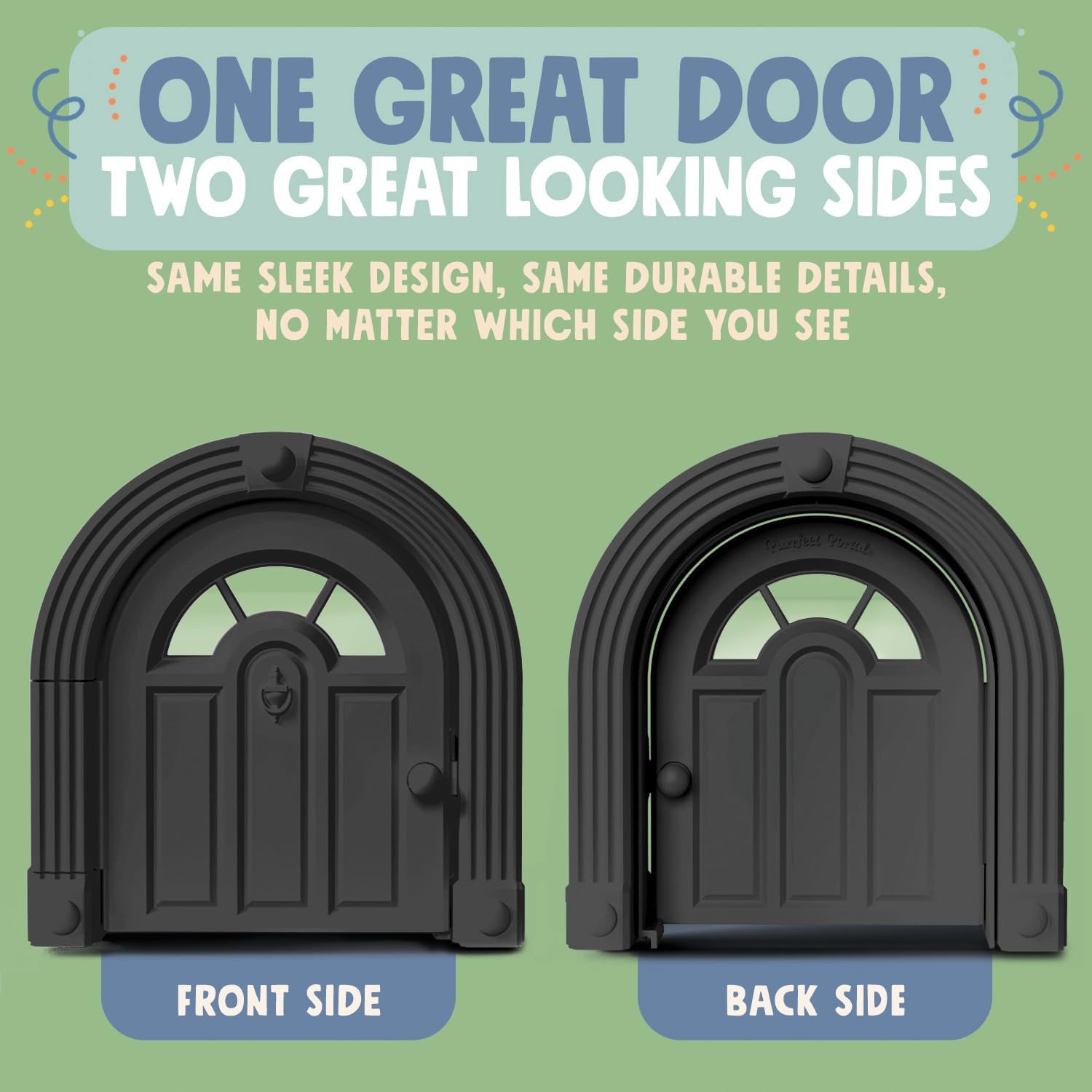 Meow Manor® Cat Door Interior Door - No-Flap, Interior Cat Door for Cats Up to 20 lbs, Easy DIY Setup, Secured Installation in Minutes, No Training Needed…