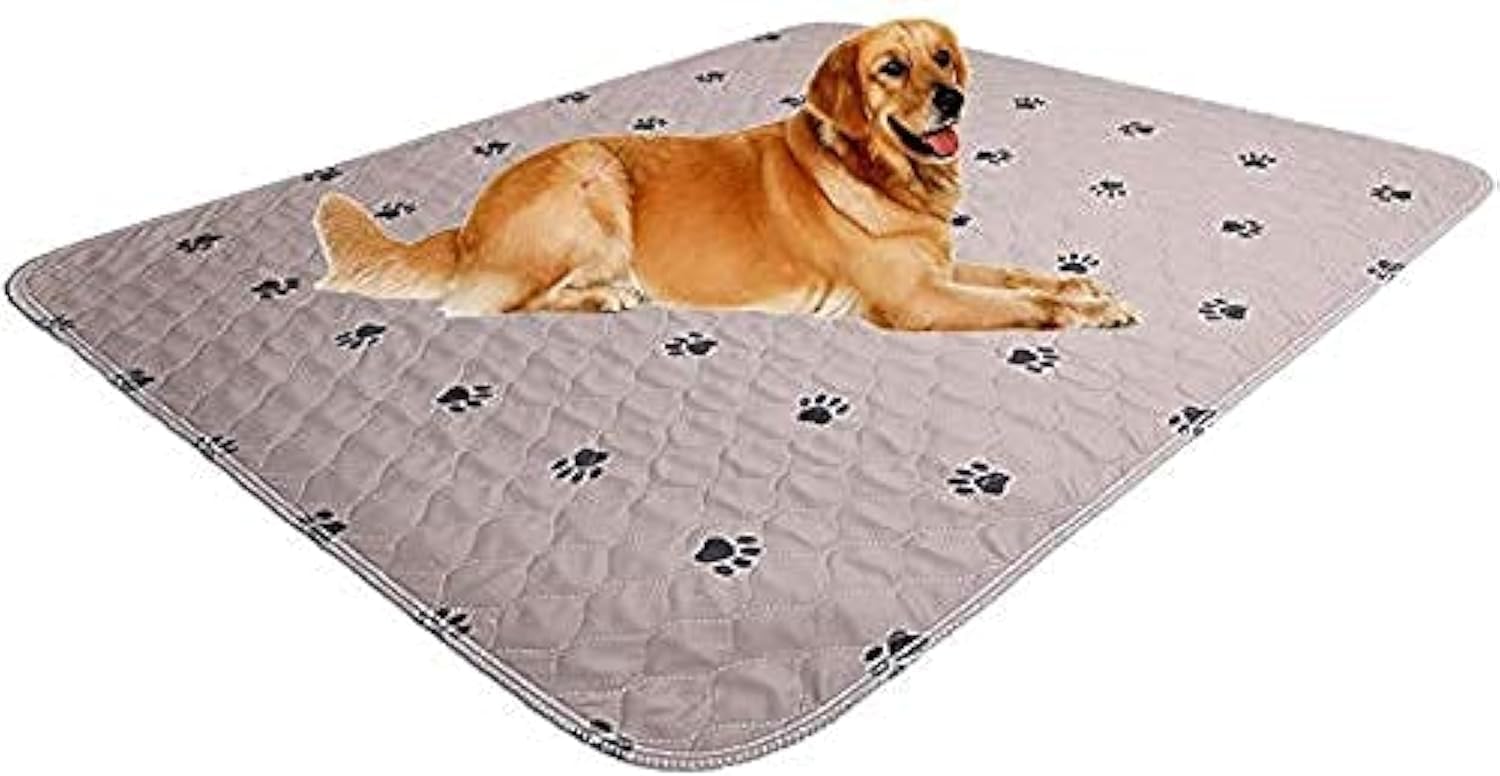 Washable Dog Pee Pads with Puppy Grooming Gloves,Puppy Pads,Reusable Pet Training Pads,Waterproof Pet Pads for Dog Bed Mat,Super Absorbing Whelping Pads
