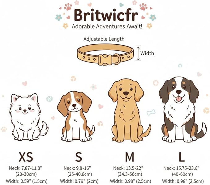Summer Dog Collar for Large Dogs, Cute Dog Collar - Image 5