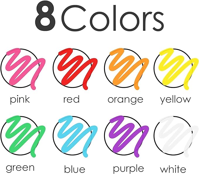 Timart Liquid Chalk Markers, 3mm Fine Tip Chalk Pens, 8 Colors Washable Window Markers for Chalkboard, Dry Erase Marker Pens for Car, Blackboard & Bistro, Non-Toxic,Wet Erase - Reversible Tip