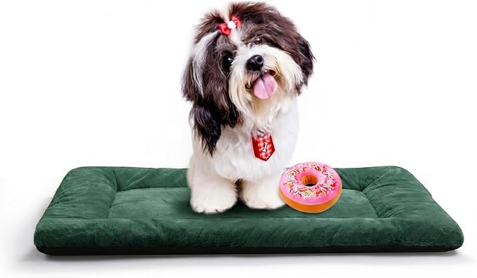 Dog Beds Crate Pad for Small Dogs Fit Metal, Ultra Soft, Washable & Anti-Slip by VERZEY