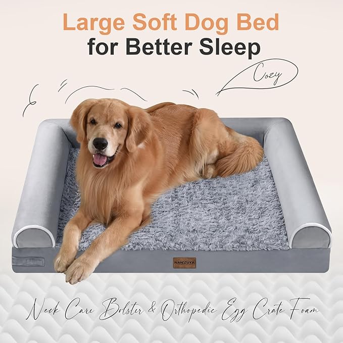 Large Dog Bed Orthopedic Washable: Beds Bolster XL Bed Big XLarge Dogs Memory - Image 2