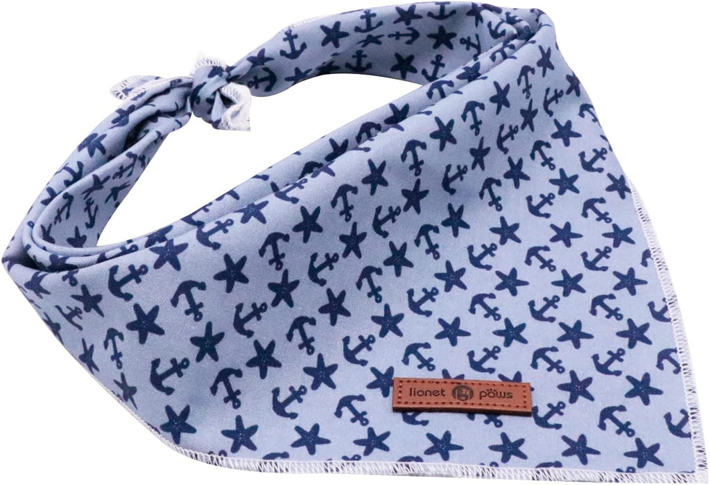 lionet paws Summer Dog Bandana,Fabric Dogs Kerchief for Medium Large Dogs,Dog Cotton Triangle Bibs Scarf for Girl Boy