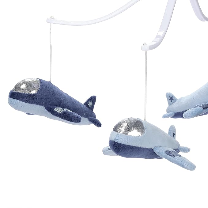 Bedtime Originals Little Aviator Airplane Musical Baby Crib Mobile Soother Toy
