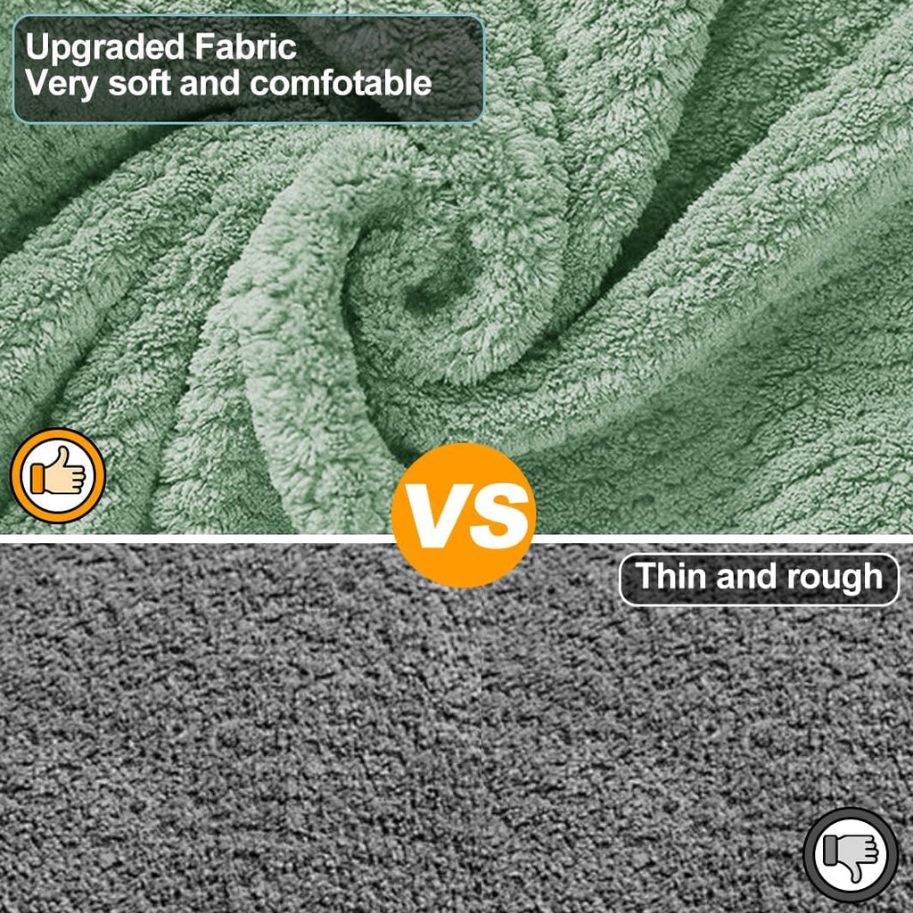 Medium to Large Size Dog Bathrobe, Quick Drying Super Absorbent Used for After Bathing, Warm Dog Towels, Adjustable Hoodies and Belts for Pet Dogs Bath Clothes Products(Green Jacquard, 2XL)