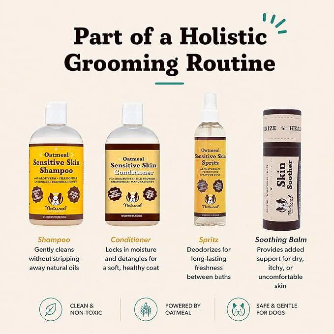 Natural Dog Company Sensitive Skin Dog Conditioner – Oatmeal Moisturizing - Image 7