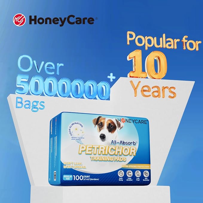 HONEY CARE All-Absorb, Large 22" x 23", Dog and Puppy Training Pads, Ultra - Image 4